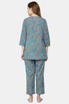 Shararat Cotton Pyajama Set - Light Blue — thumbnail 4
